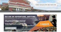 Desktop Screenshot of hagginmuseum.org