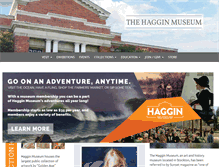 Tablet Screenshot of hagginmuseum.org